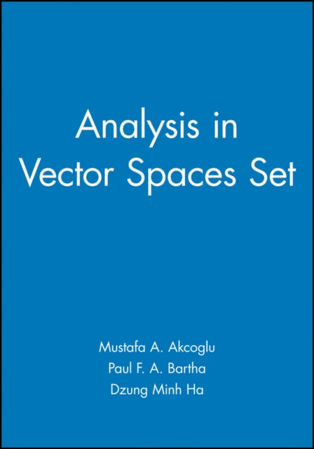 Book cover of: Analysis in Vector Spaces Set