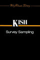Book cover of: Survey Sampling. By: Leslie Kish