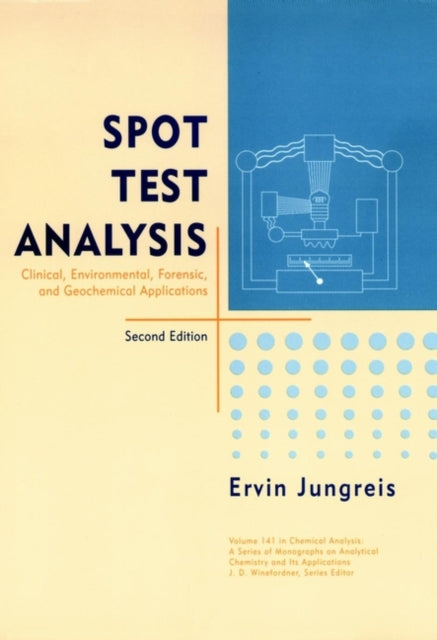 Book cover of: Spot Test Analysis. By: Ervin Jungreis