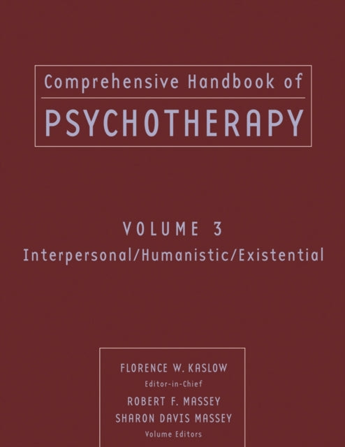 Book cover of: Comprehensive Handbook of Psychotherapy, Interpersonal/Humanistic/Existential