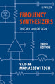 Book cover of: Frequency Synthesizers. By: Vadim Manassewitsch
