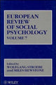 Book cover of: European Review of Social Psychology, Volume 7