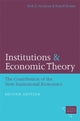 Book cover of: Institutions and Economic Theory