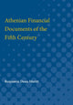 Book cover of: Athenian Financial Documents of the Fifth Century. By: Benjamin Meritt