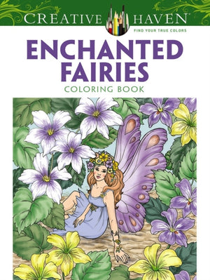 Creative Haven Enchanted Fairies Coloring Book