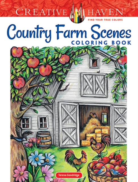 Book cover of: Creative Haven Country Farm Scenes Coloring Book