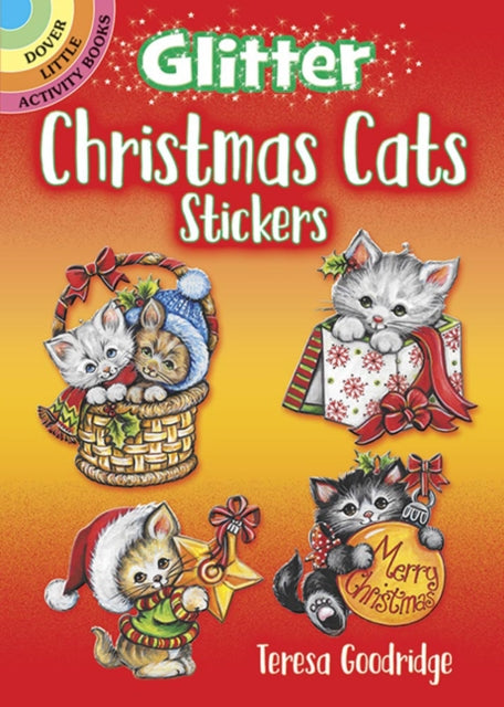 Book cover of: Glitter Christmas Cats Stickers. By: Teresa Goodridge