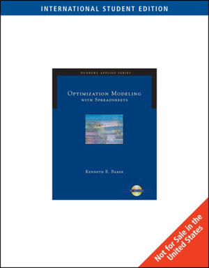 Ise-optimization Modeling Withspreadsheets