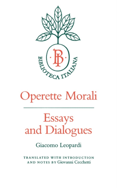 Book cover of: Operette Morali. By: Giacomo Leopardi