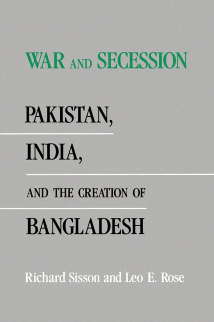Book cover of: War and Secession. By: Richard Sisson 