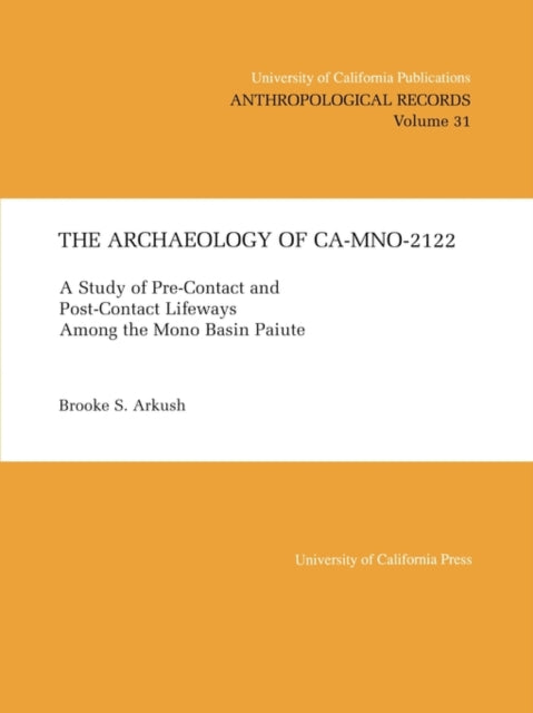 Book cover of: Archaeology of CA-Mno-2122
