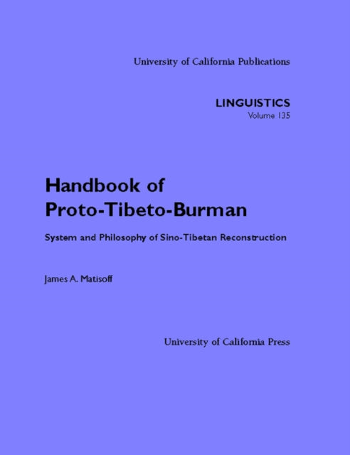 Book cover of: Handbook of Proto-Tibeto-Burman