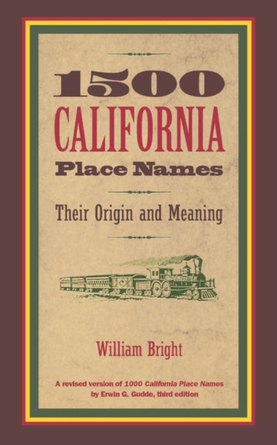 Book cover of: 1500 California Place Names