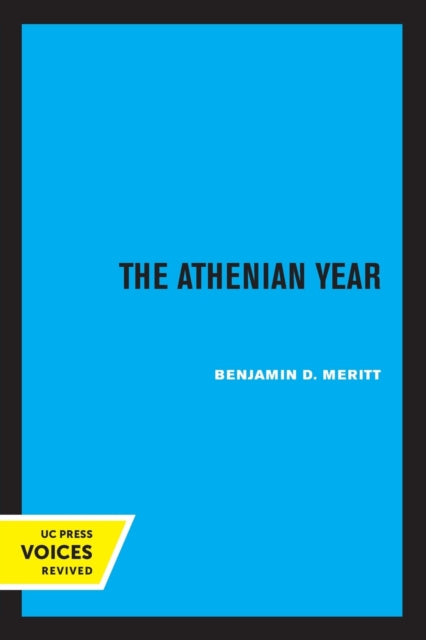 Book cover of: Athenian Year. By: Benjamin D. Meritt