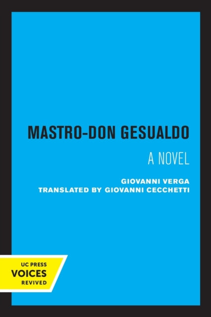 Book cover of: Mastro-Don Gesualdo. By: Giovanni Verga