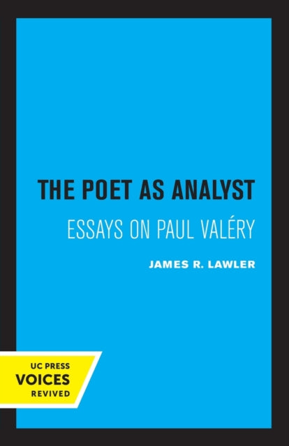Book cover of: Poet as Analyst. By: Lawler, James R.