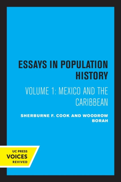 Book cover of: Essays in Population History, Volume One. By: Sherburne F. Cook