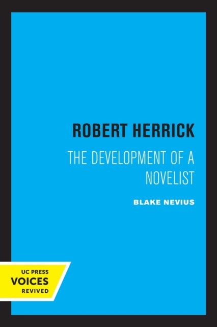 Book cover of: Robert Herrick. By: Blake Nevius