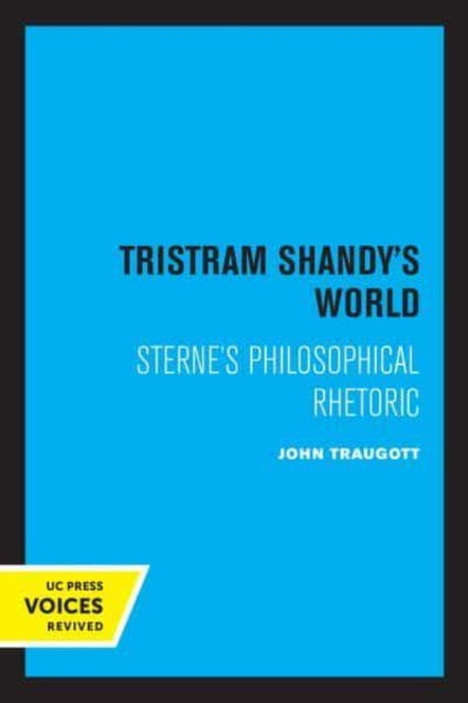 Book cover of: Tristram Shandy's World. By: John Traugott