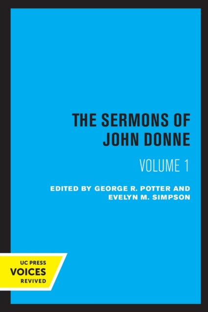 Book cover of: Sermons of John Donne, Volume I. By: John Donne