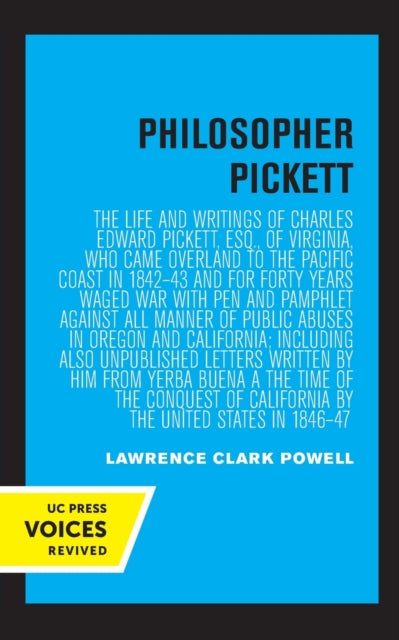 Book cover of: Philosopher Pickett. By: Lawrence Clark Powell