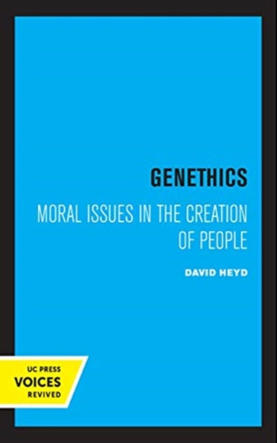 Book cover of: Genethics. By: David Heyd
