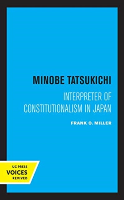 Book cover of: Minobe Tatsukichi. By: Frank O. Miller
