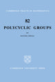 Book cover of: Polycyclic Groups. By: Daniel Segal