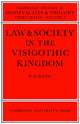 Book cover of: Law and Society in the Visigothic Kingdom. By: P. D. King