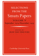 Book cover of: Selections from the Smuts Papers: Volume 5, September 1919-November 1934. By: Jean van der Poel