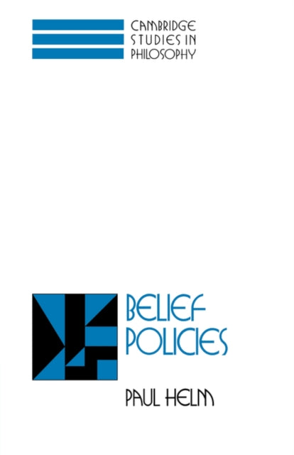 Book cover of: Belief Policies. By: Paul Helm