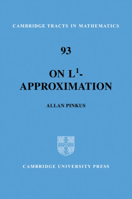 Book cover of: On L1-Approximation. By: Allan M. Pinkus