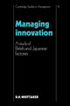 Book cover of: Managing Innovation. By: D. H. Whittaker
