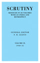 Book cover of: Scrutiny: A Quarterly Review vol. 9 1940-41. By: F. R. Leavis