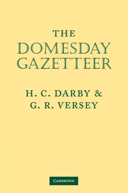 Book cover of: Domesday Gazetteer. By: H. C. Darby