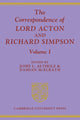Book cover of: Correspondence of Lord Acton and Richard Simpson: Volume 1. By: John Dalberg-Acton, 1st Baron Acton