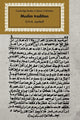 Book cover of: Muslim Tradition