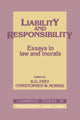 Book cover of: Liability and Responsibility. By: R. G. Frey