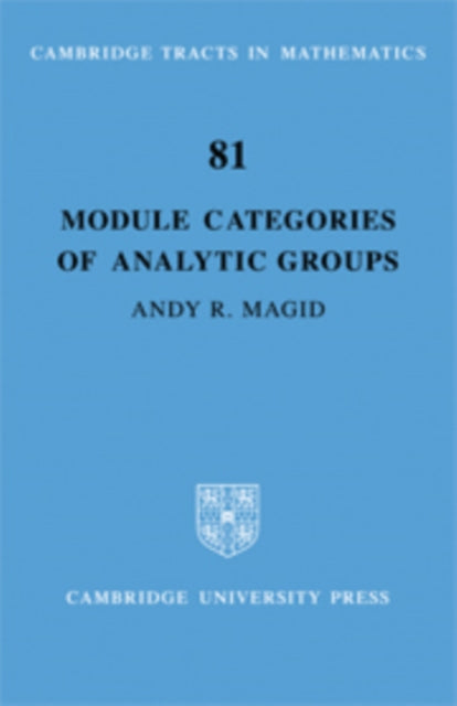 Book cover of: Module Categories of Analytic Groups. By: Andy R. Magid