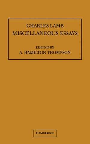Miscellaneous Essays