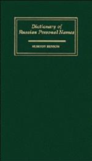 Dictionary of Russian Personal Names