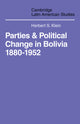 Book cover of: Parties and Politcal Change in Bolivia. By: Herbert S. Klein