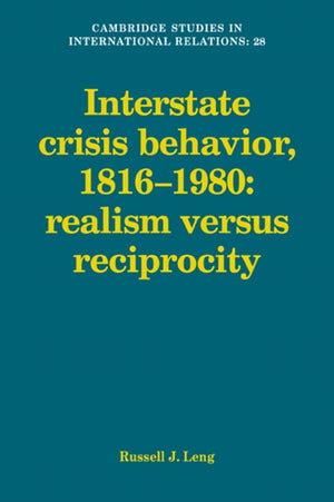 Interstate Crisis Behavior, 1816–1980