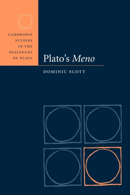 Book cover of: Plato's Meno. By: Dominic Scott
