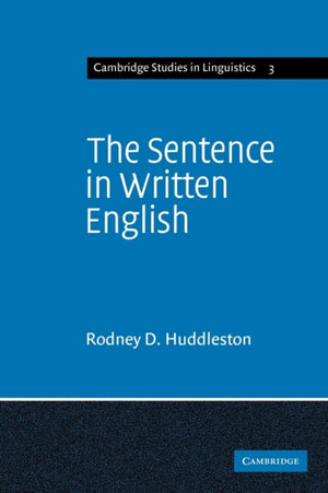 The Sentence in Written English