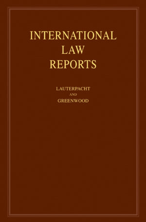 International Law Reports: Volume 139