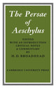 Book cover of: Persae of Aeschylus