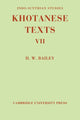 Book cover of: Indo-Scythian Studies. By: H. W. Bailey
