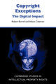 Book cover of: Copyright Exceptions. By: Robert Burrell