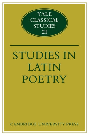 Studies in Latin Poetry